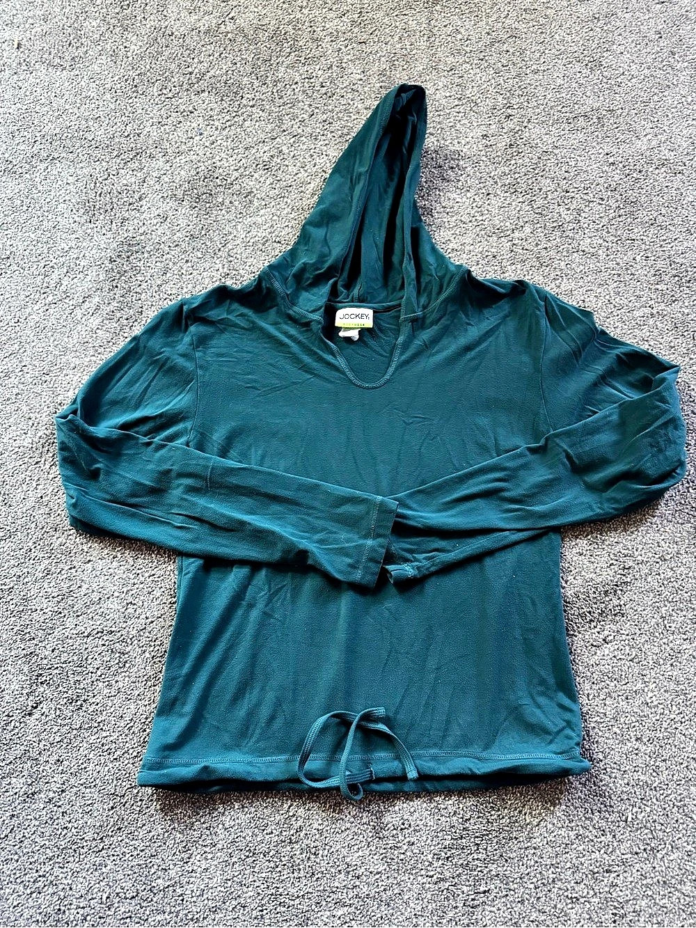 Jockey Teal Hooded Athletic Top Like New